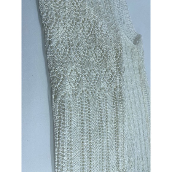 Vintage Celly K Woman's Knit Stretch Cream Shell Cami Womans/Jr Top Small - Picture 7 of 7
